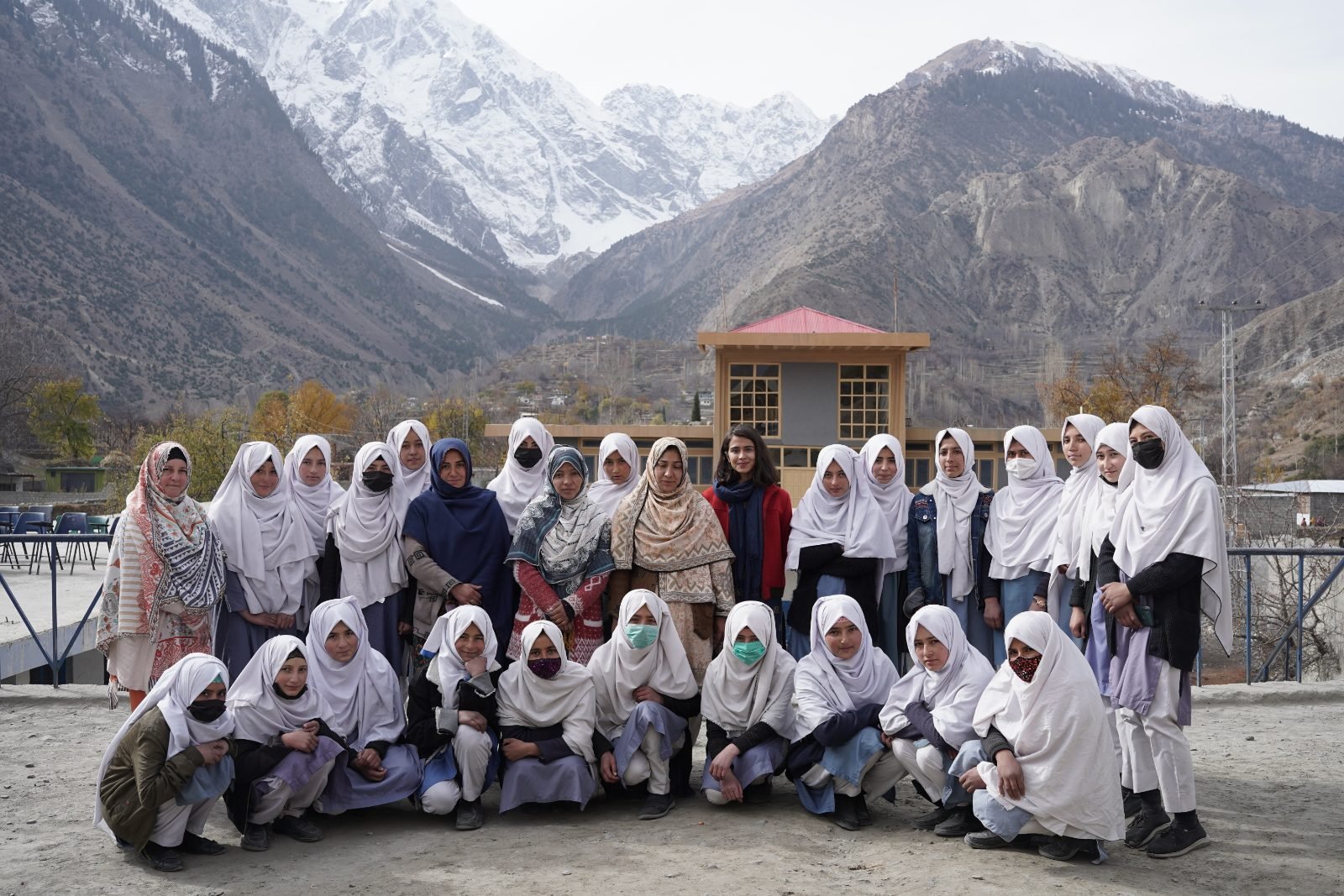 Saheli Circle members visiting a family in Ghizer